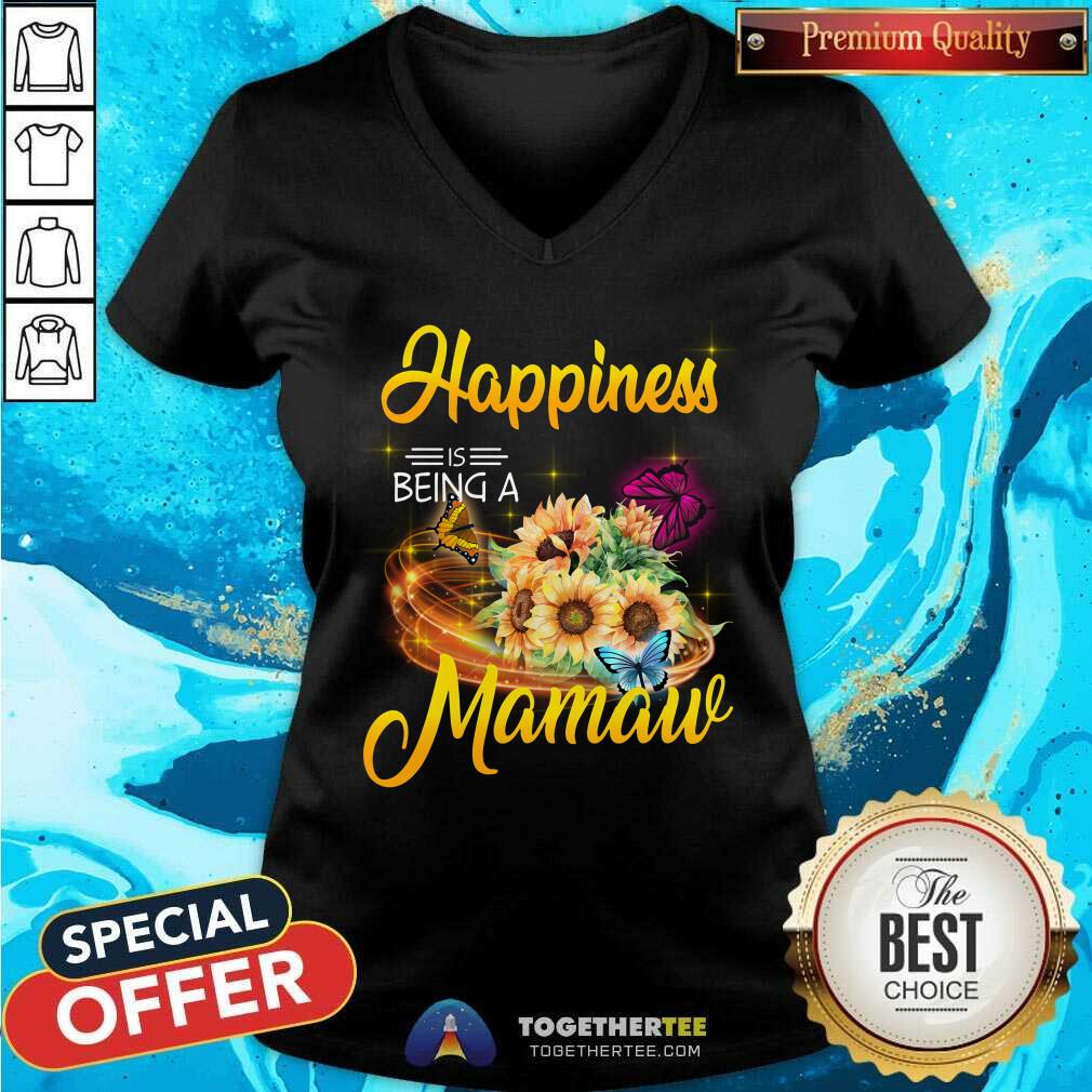 Happiness Is Being A Mamaw Sunflower Shirt