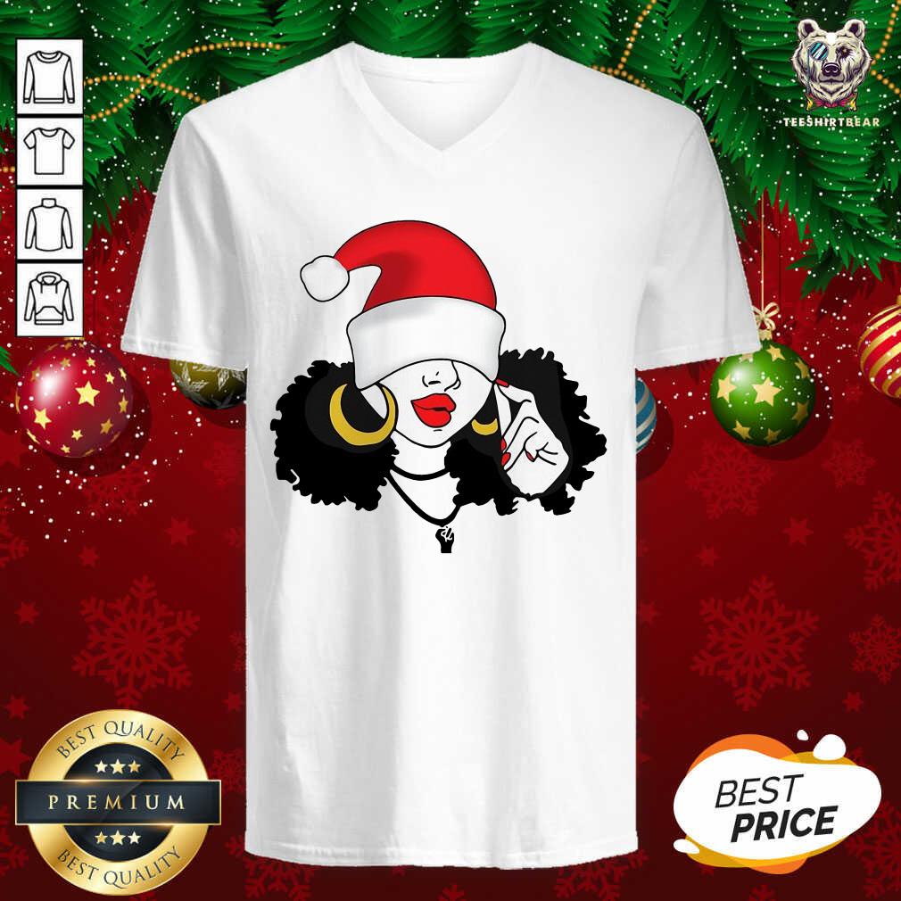 Happy Black Girl Magic Merry Christmas Shirt