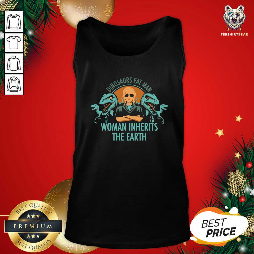 Happy Dinosaurs Eat Man Woman Inherits The Earth Shirt