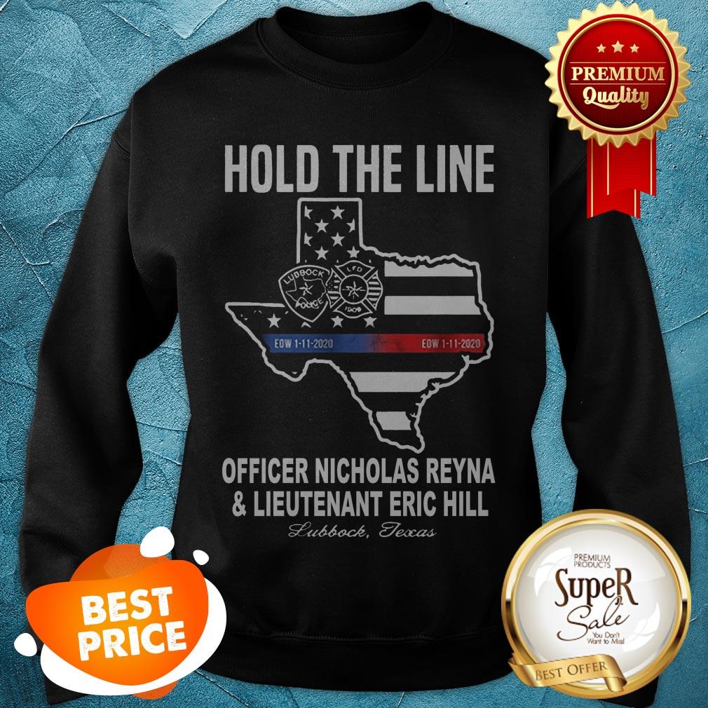Hold The Line Officer Nicholas Reyna And Lieutenant Eric Hill Shirt