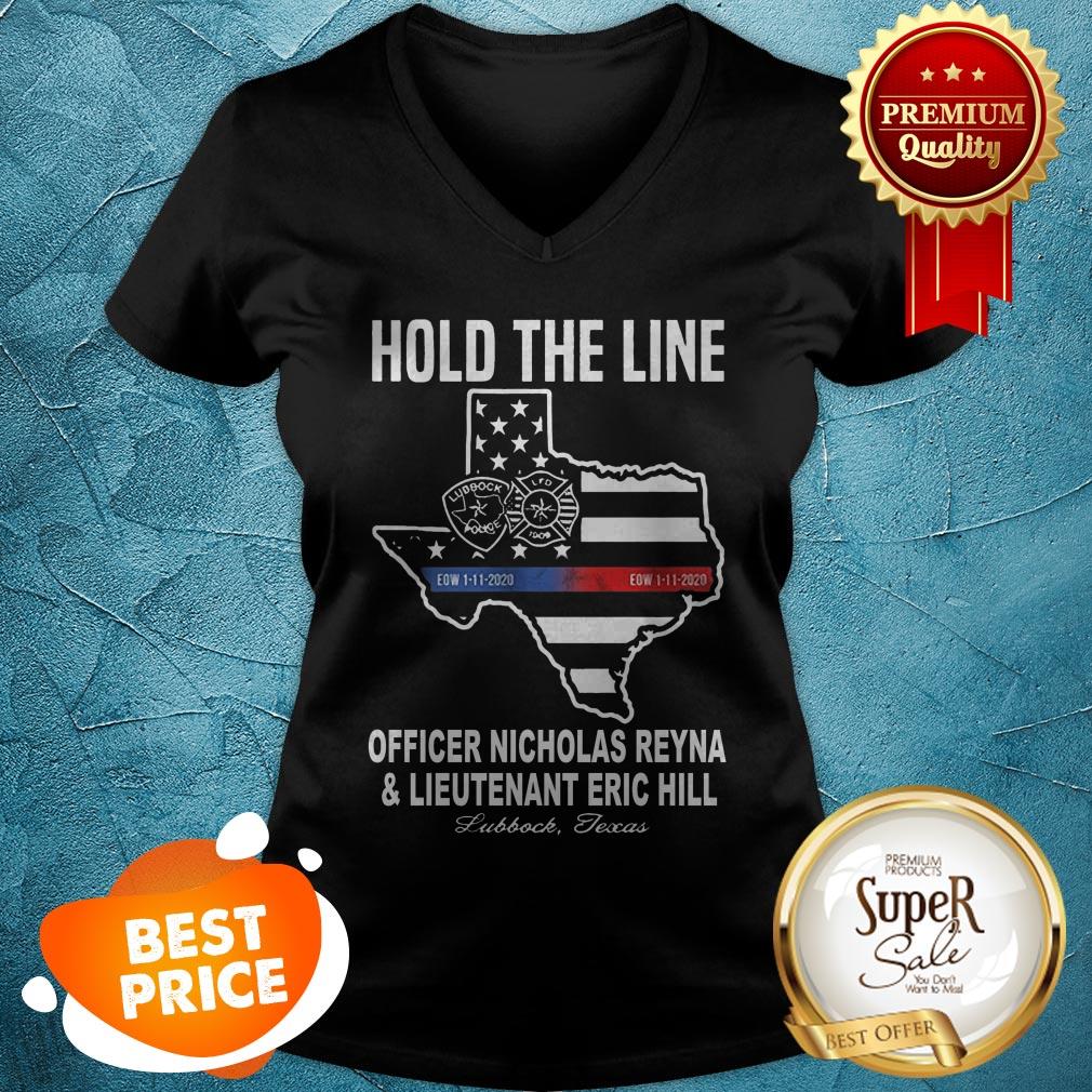 Hold The Line Officer Nicholas Reyna And Lieutenant Eric Hill Shirt