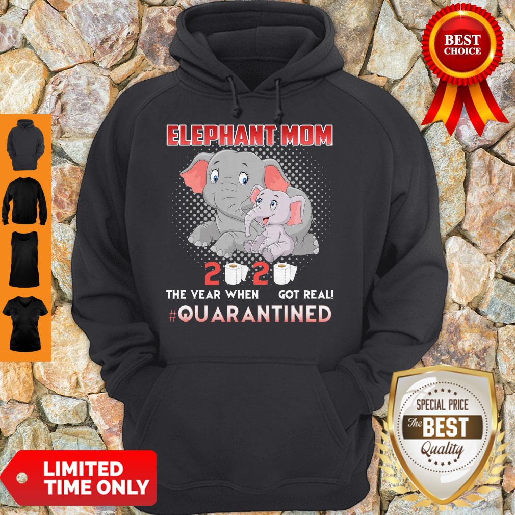 Elephant Mom 2020 The Year When Shit Got Real Quarantined Coronavirus Shirt