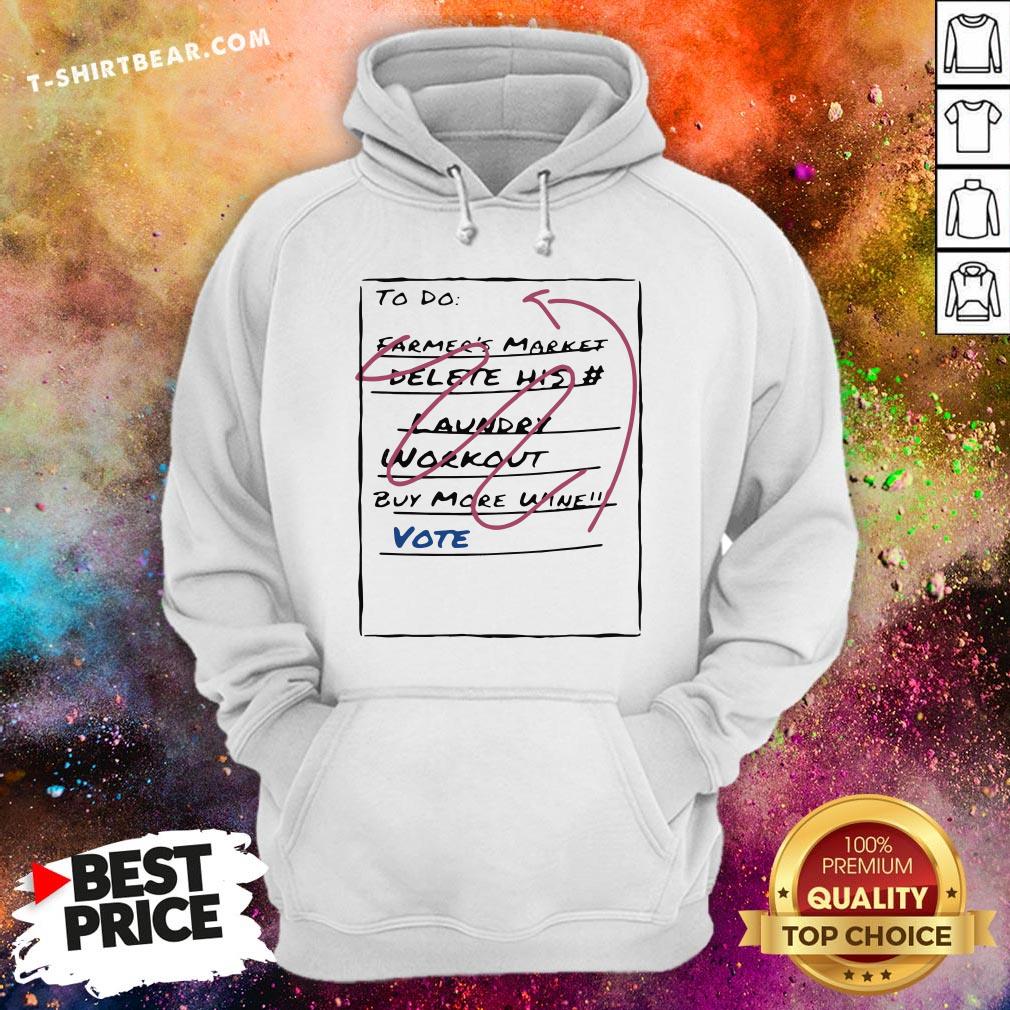 Official 2020 Vote To Do List Shirt