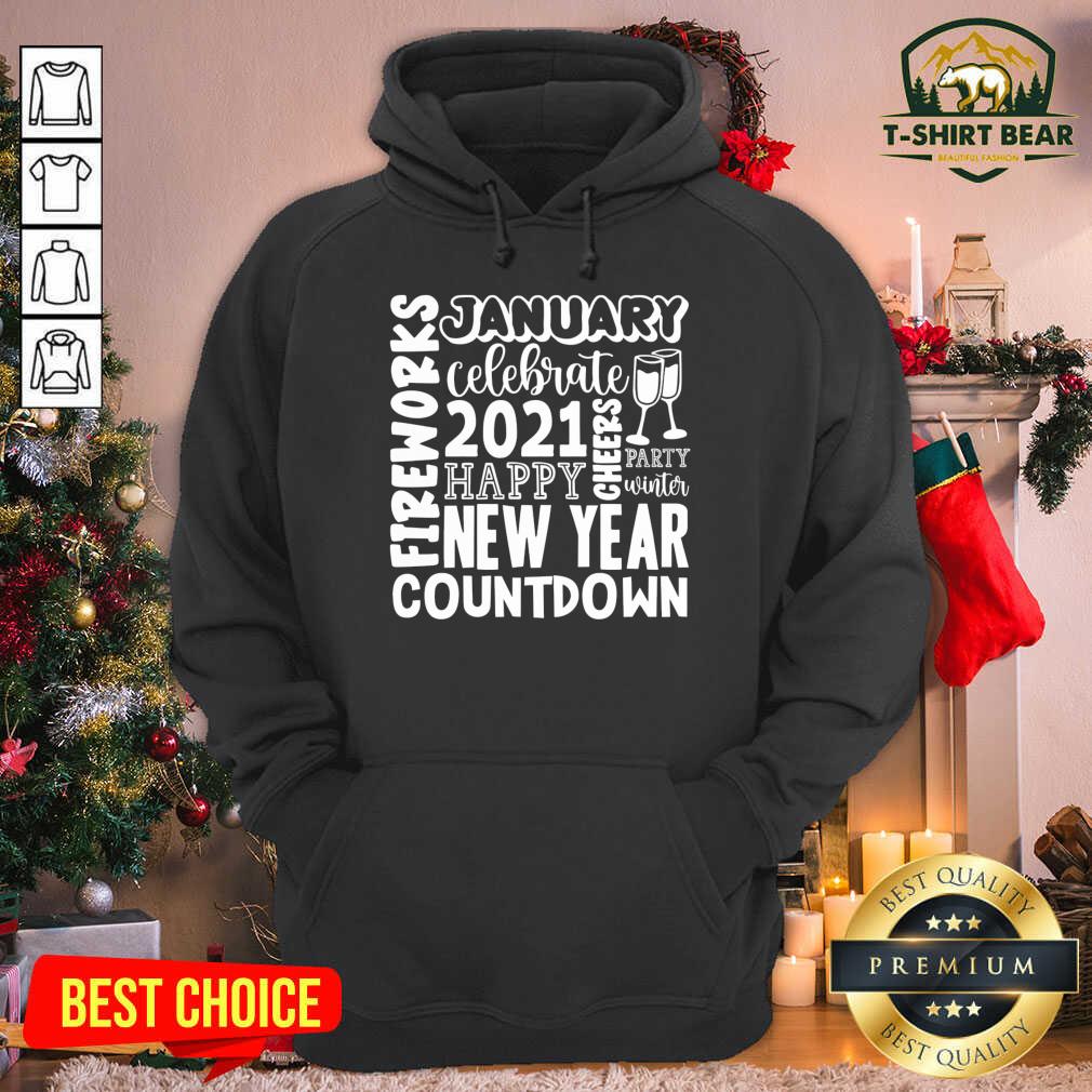 Hot 2021 Happy New Year Cheers Celebrate Countdown Fireworks Shirt