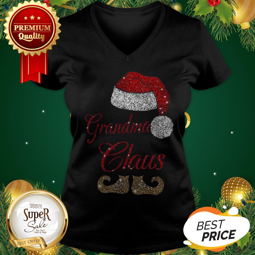 Hot Grandma Claus Santa Hat Christmas Shirt