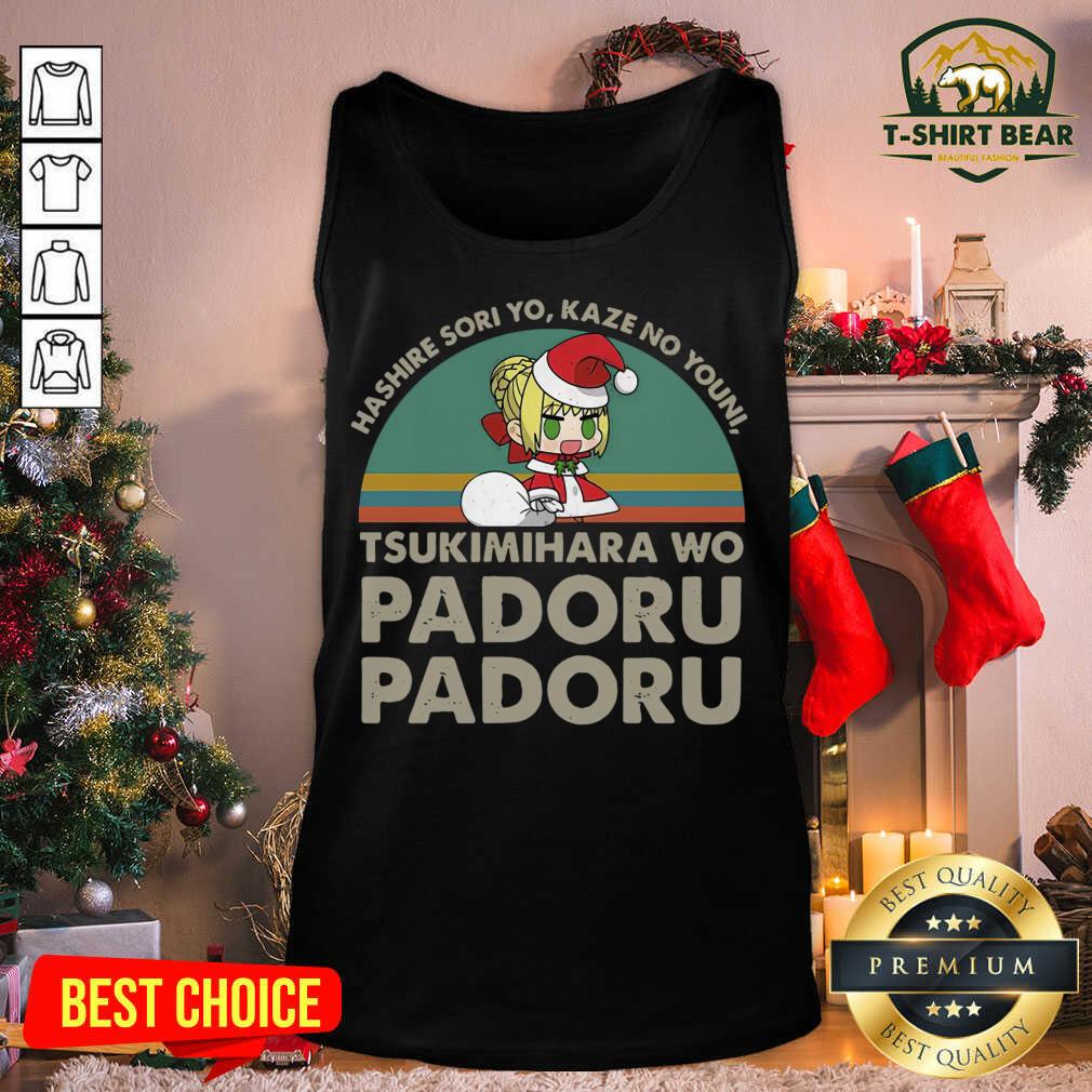 Hot Hashire Sori Yo Kaze No Youni Tsukimihara Wo Padoru Padoru Vintage Shirt