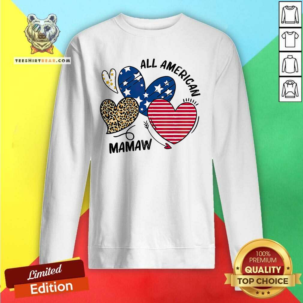 Hot Heart All American Mamaw Shirt