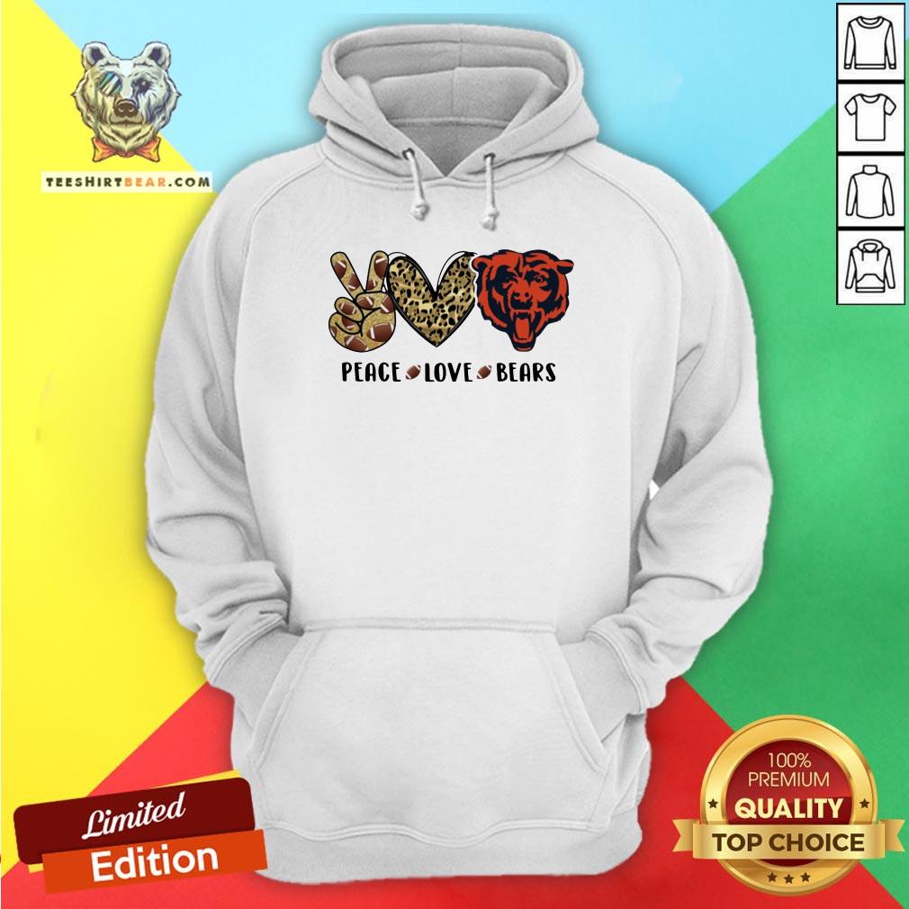Hot Peace Love Chicago Bear Logo Shirt