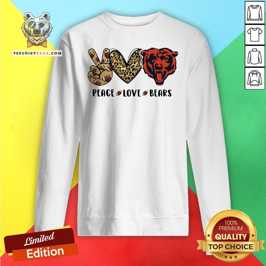 Hot Peace Love Chicago Bear Logo Shirt