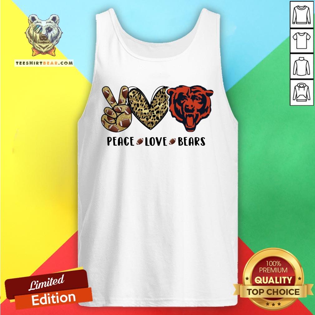 Hot Peace Love Chicago Bear Logo Shirt