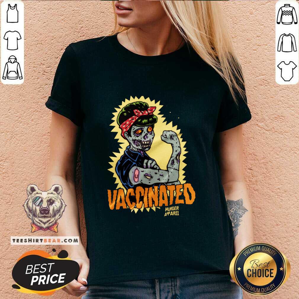 Hot Vaccinated Zombie Rosie Girl Power Feminist Goth Shirt