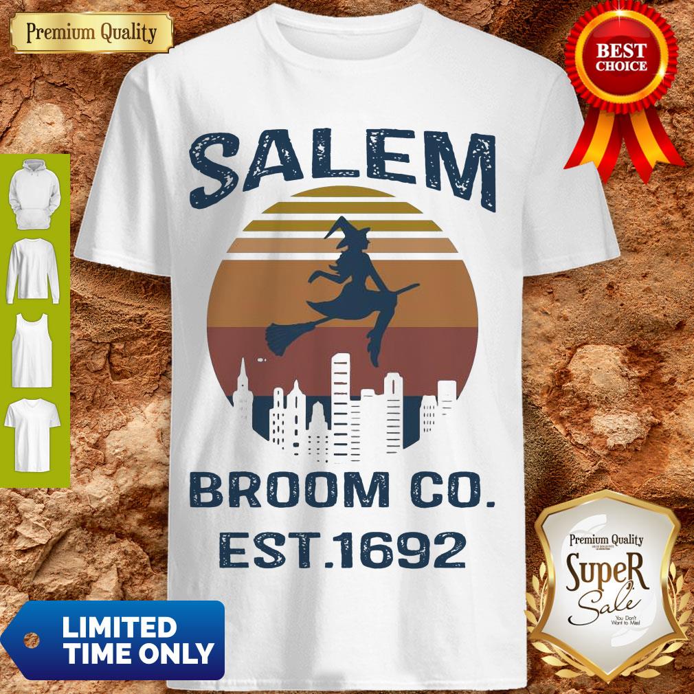 Hot Witch Salem Broom Co Est 1692 Vintage Shirt