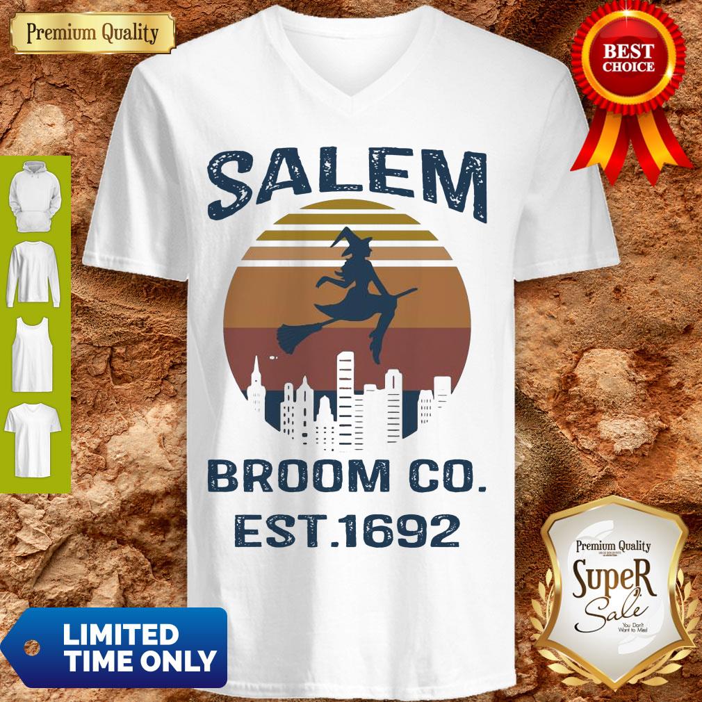 Hot Witch Salem Broom Co Est 1692 Vintage Shirt