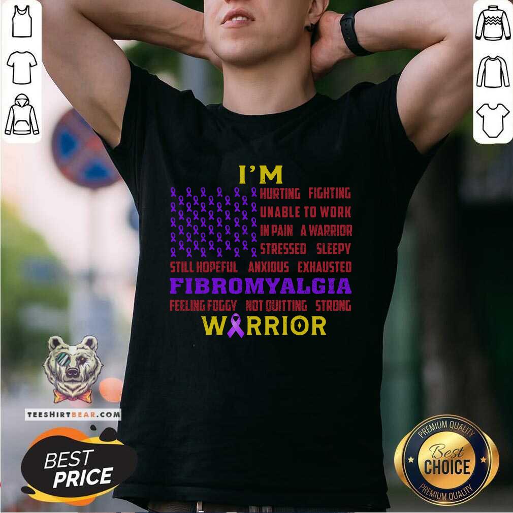 I Am Fibromyalgia Warrior Flag Shirt