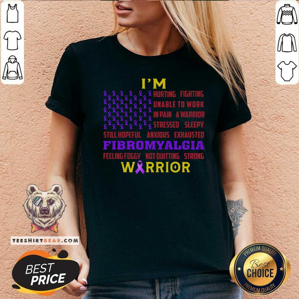 I Am Fibromyalgia Warrior Flag Shirt