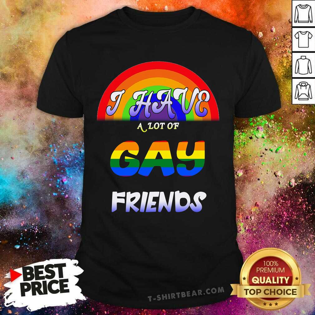 I Have A Lot Of Gay Friends Shirt