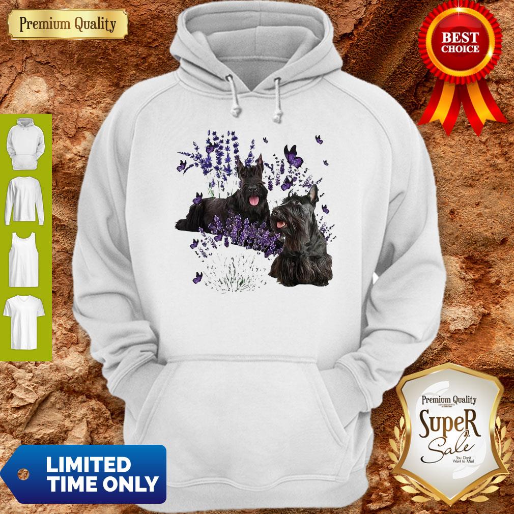 Top Scottish Terrier And Lavender Shirt