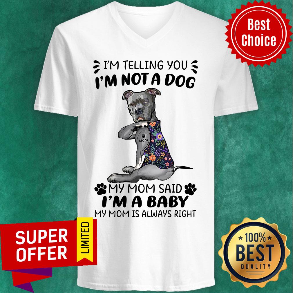 im-telling-you-im-not-a-dog-my-mom-said-im-a-baby-my-mom-is-always-right-v-neck.jpg