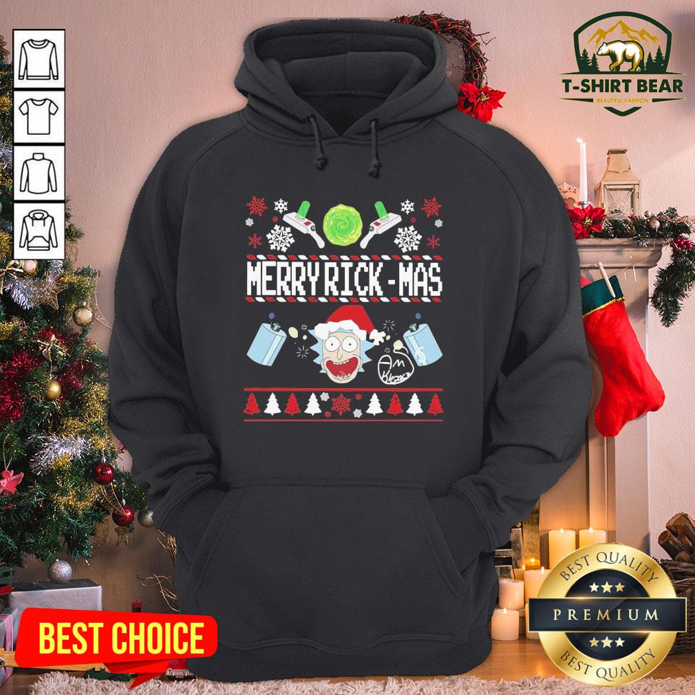 Colorful Santa Rick Sanchez Merry Rickmas Ugly Christmas Shirt