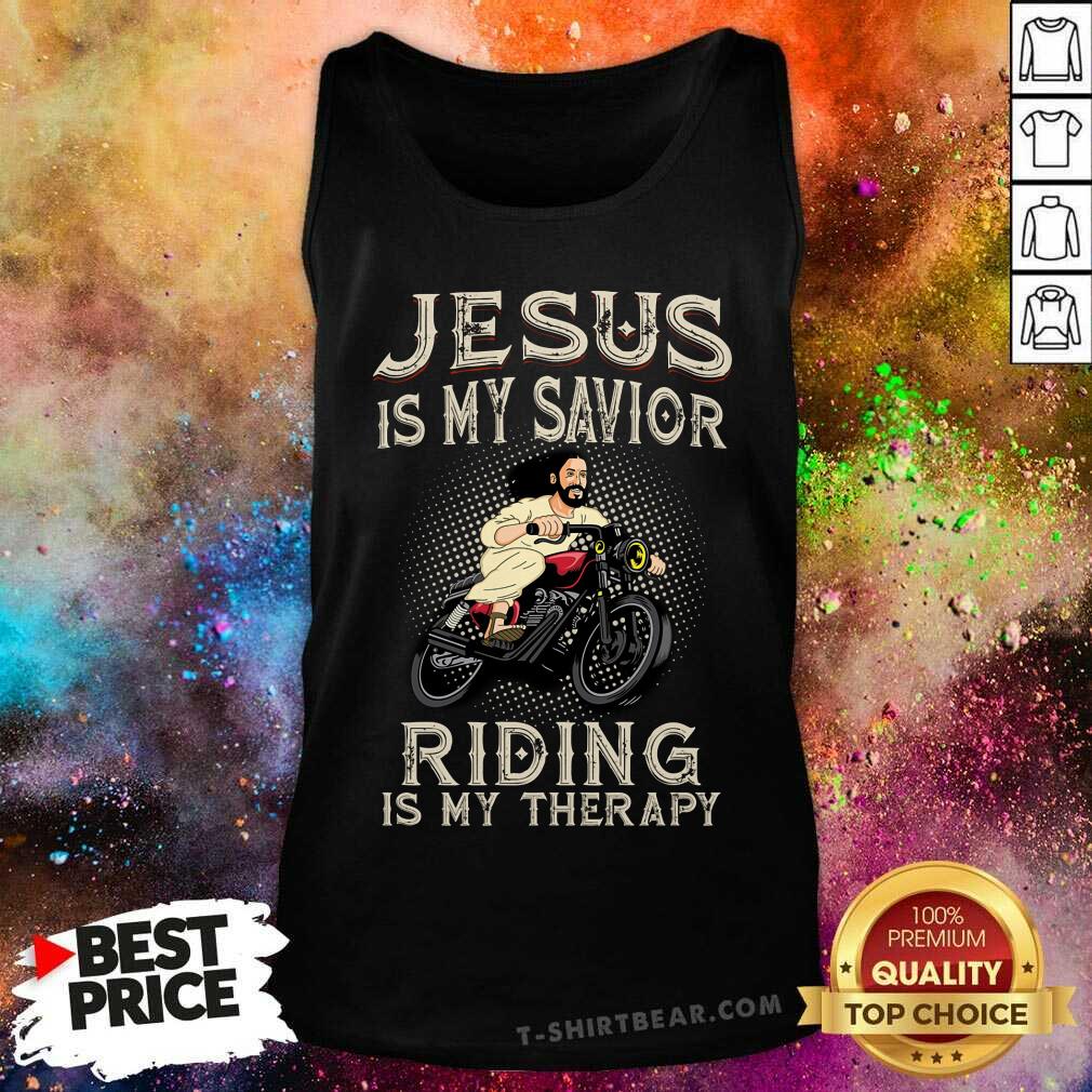 Jesus Is My Savior Riding Is My Therapy Shirt