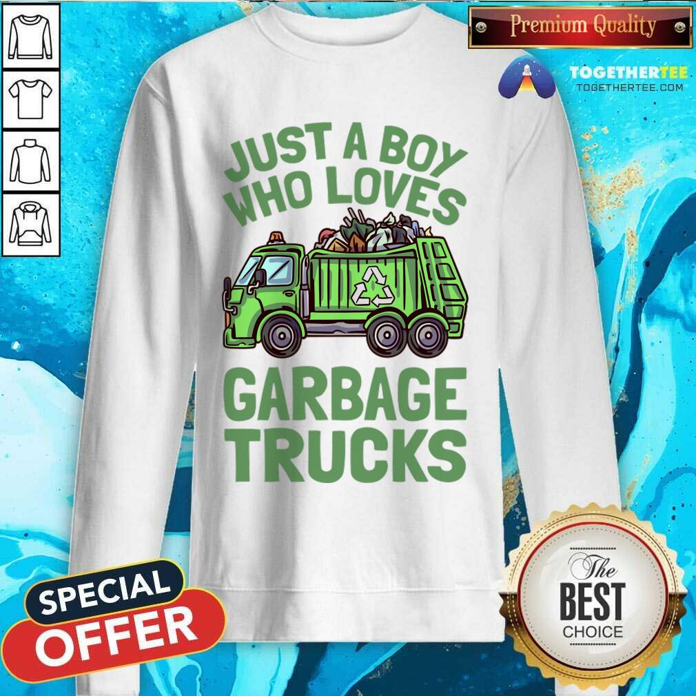 Just A Boy Who Loves Garbage Trucks Shirt