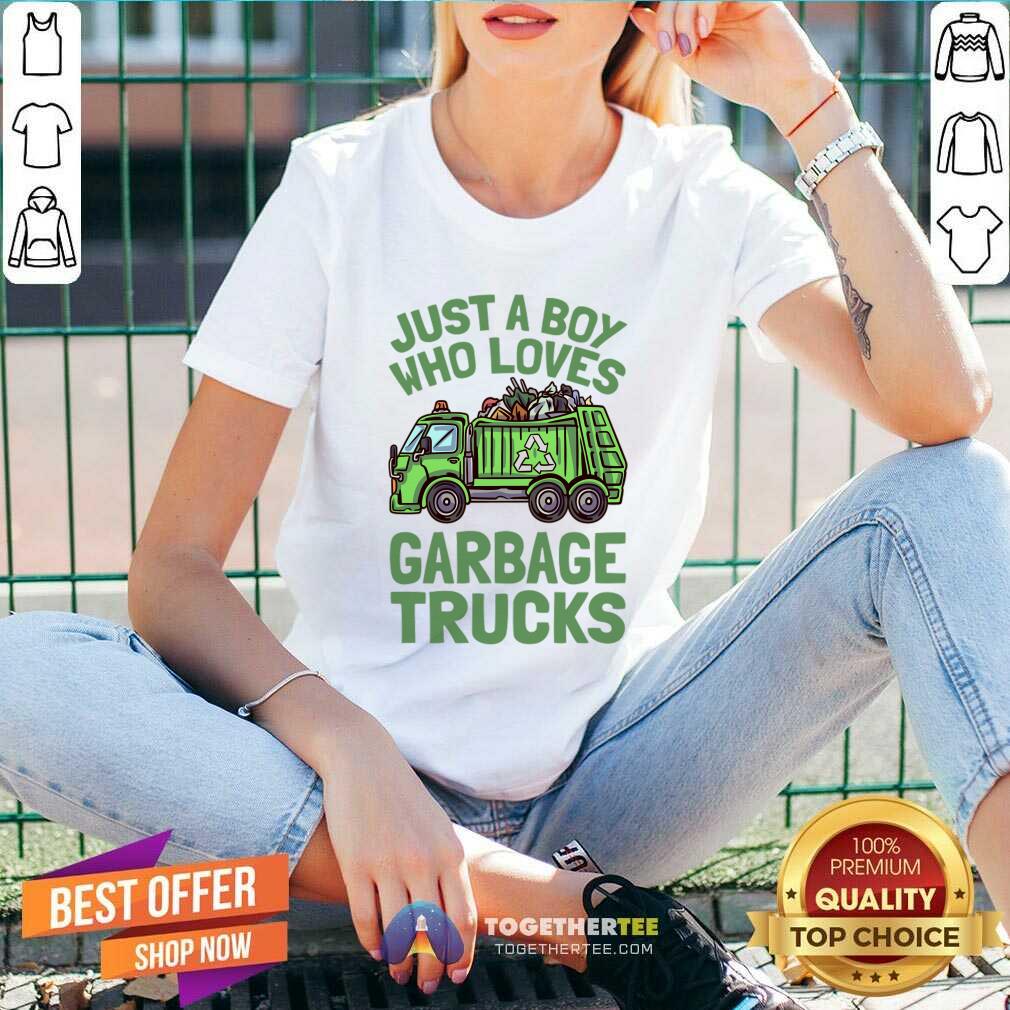 Just A Boy Who Loves Garbage Trucks Shirt