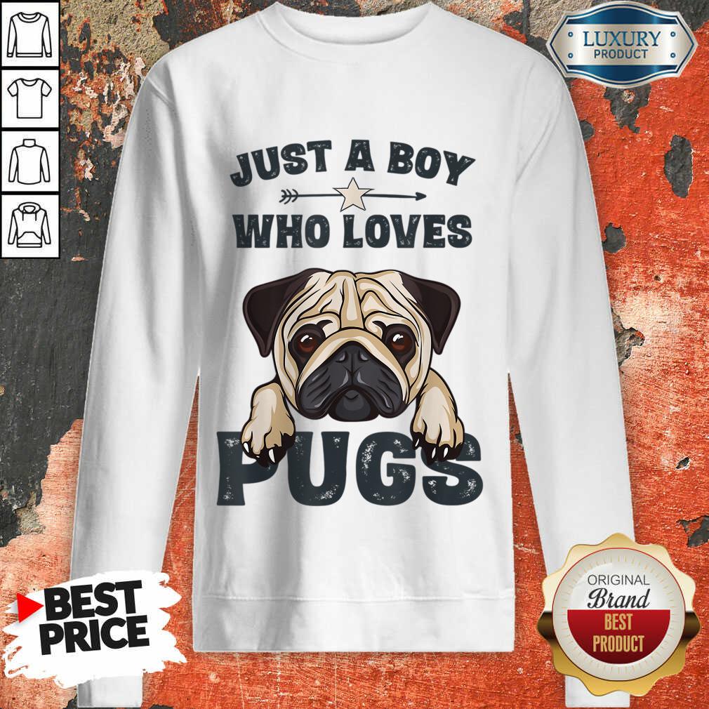 Just A Boy Who Loves Pugs Shirt