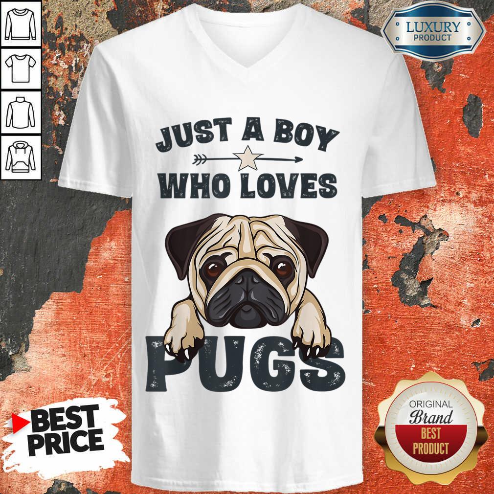 Just A Boy Who Loves Pugs Shirt
