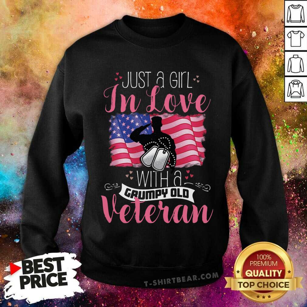 Just A Girl In Love With A Grumpy Old Veteran Shirt