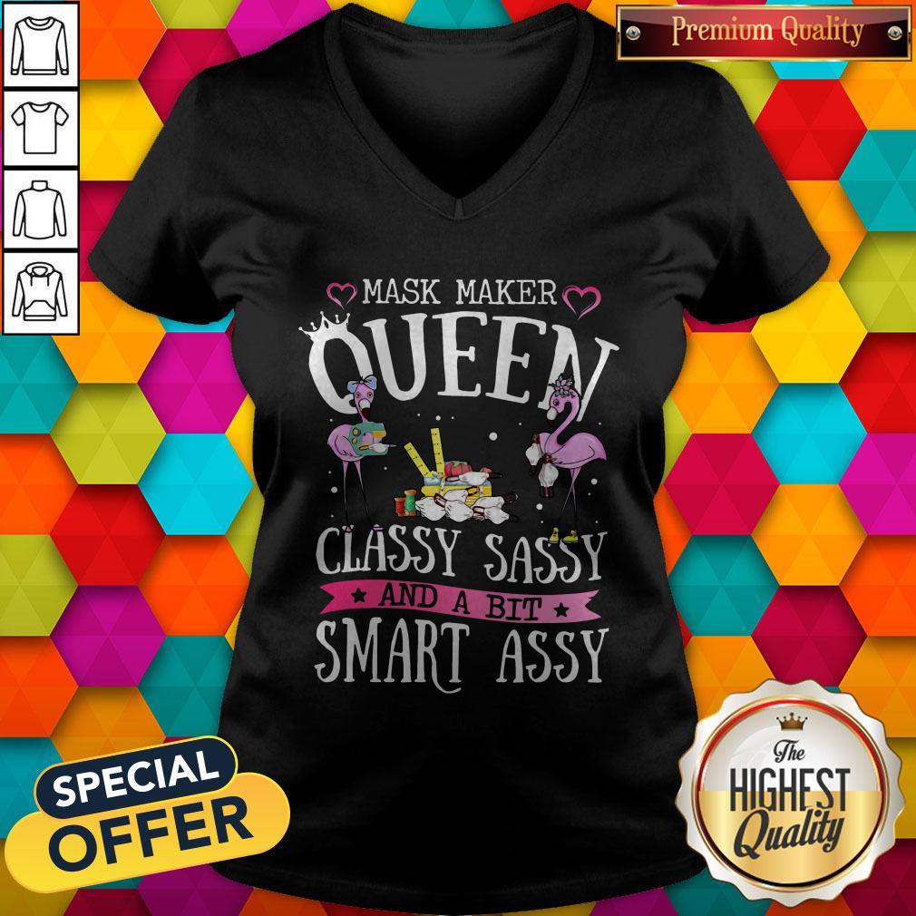 Flamingo Mask Maker Queen Classy Sassy And A Bit Smart Assy Shirt