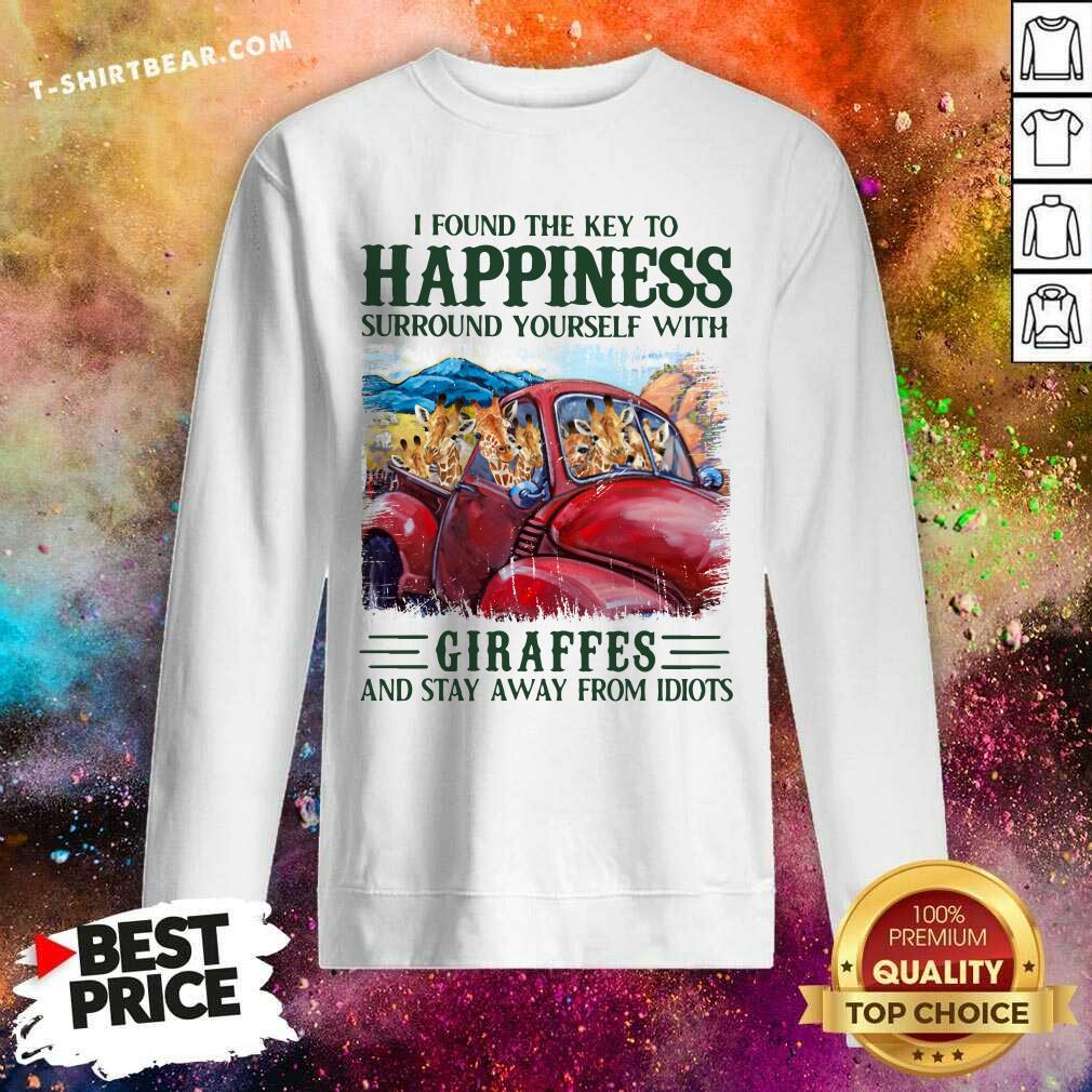 Key To Happiness Surround Yourself With Giraffes Shirt