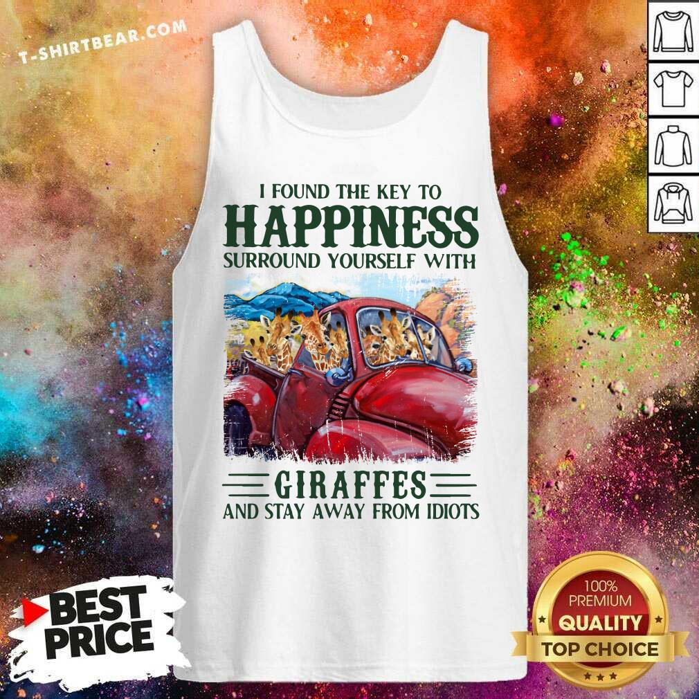 Key To Happiness Surround Yourself With Giraffes Shirt