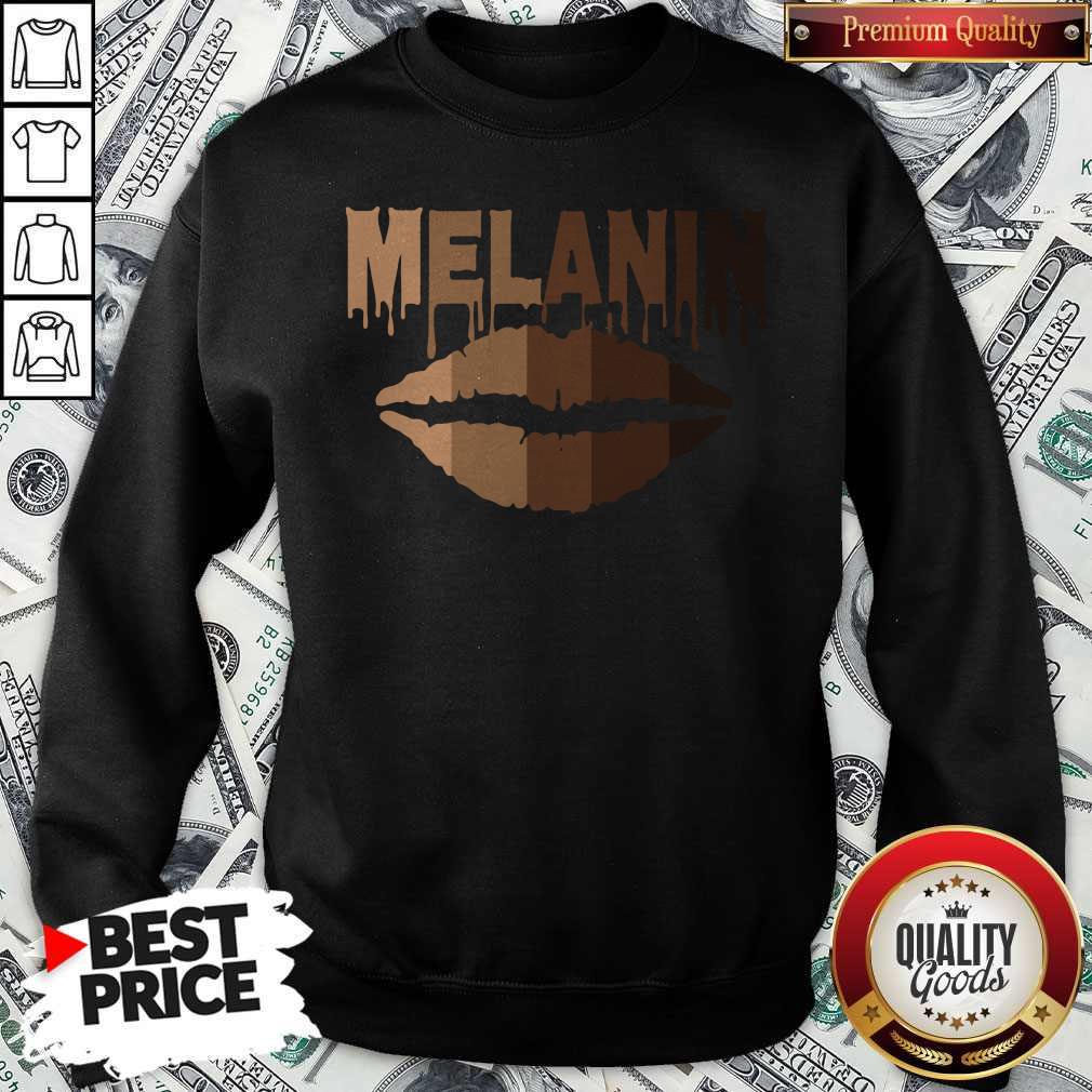 Lip Melanin Shades Black Pride Gift T-Shirt