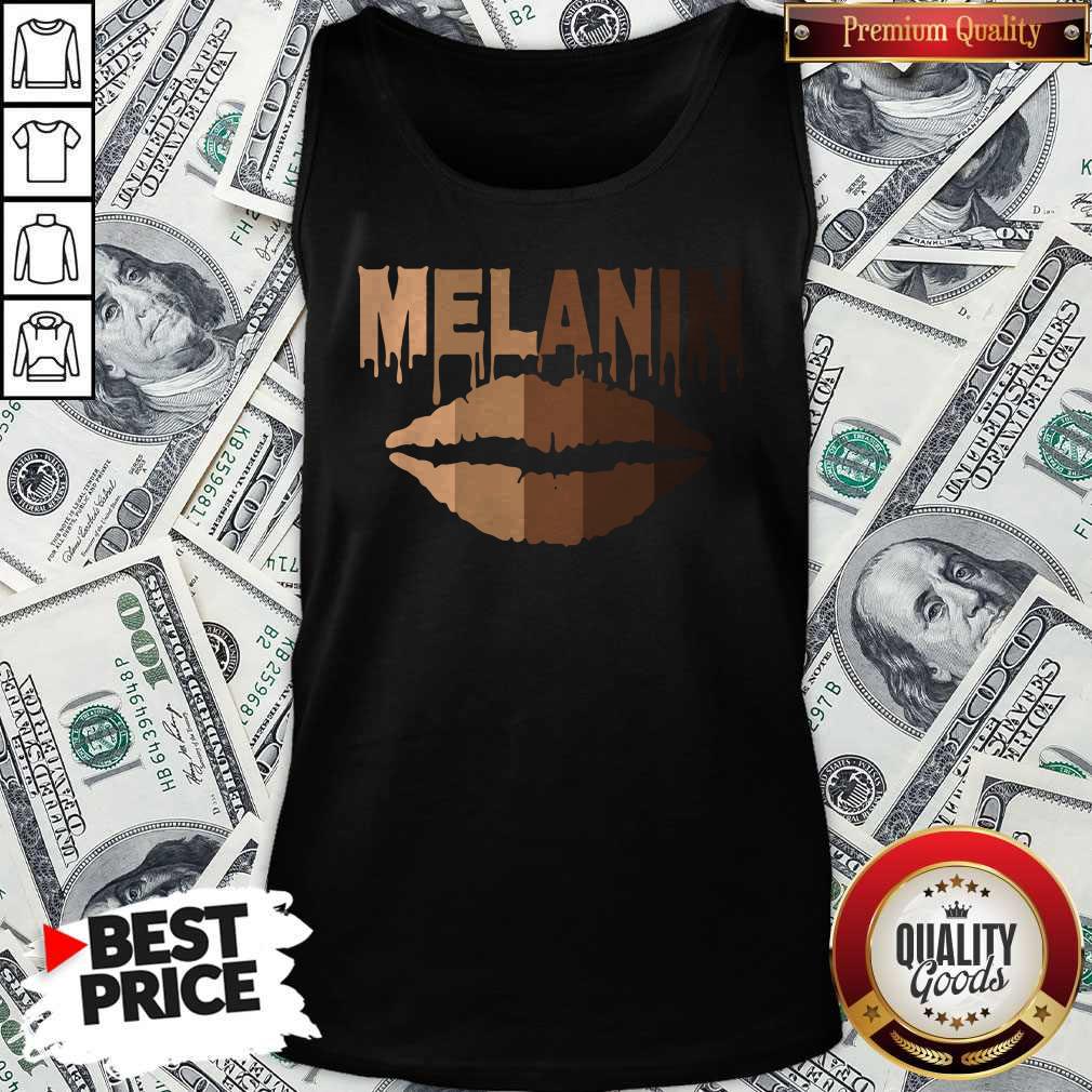 Lip Melanin Shades Black Pride Gift T-Shirt