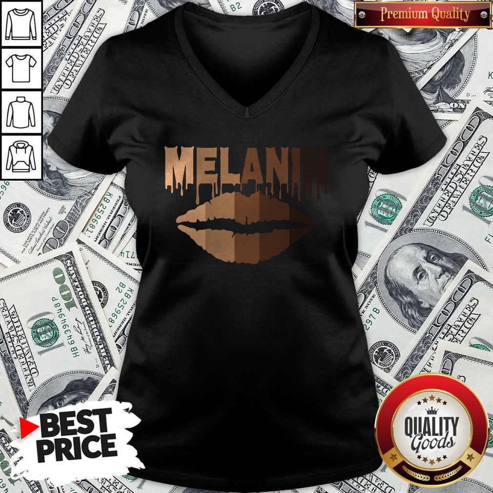 Lip Melanin Shades Black Pride Gift T-Shirt