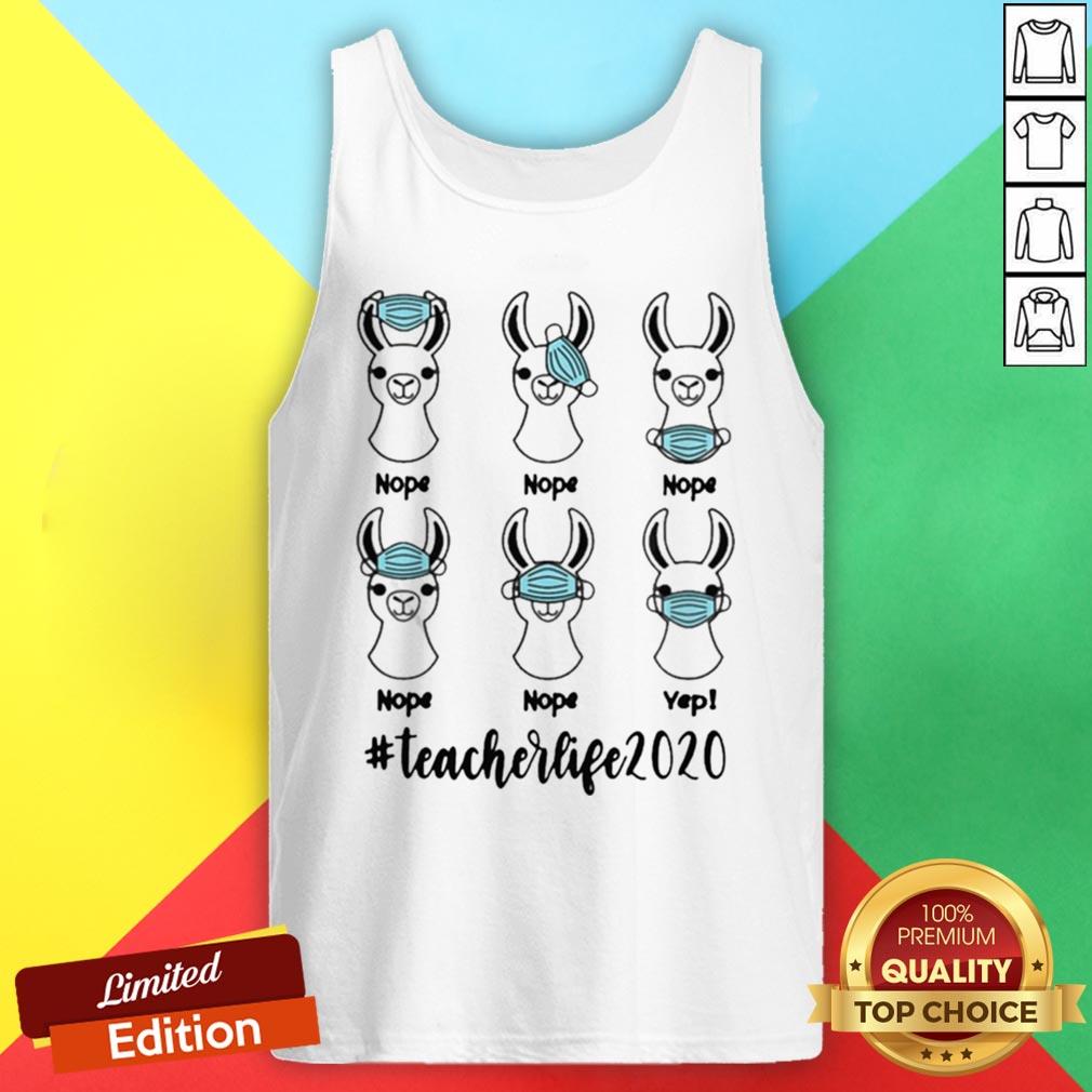 Llama Right Way To Wear Mask Teacherlife 2020 Shirt
