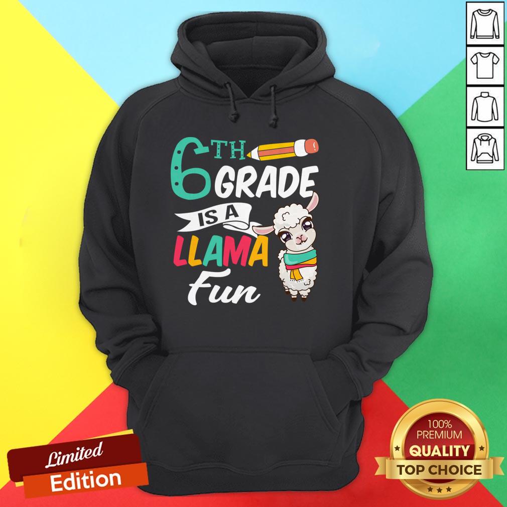Llama Sixth Grade Shirt Cute 6th Grade Teacher Gift Funny T-Shirt