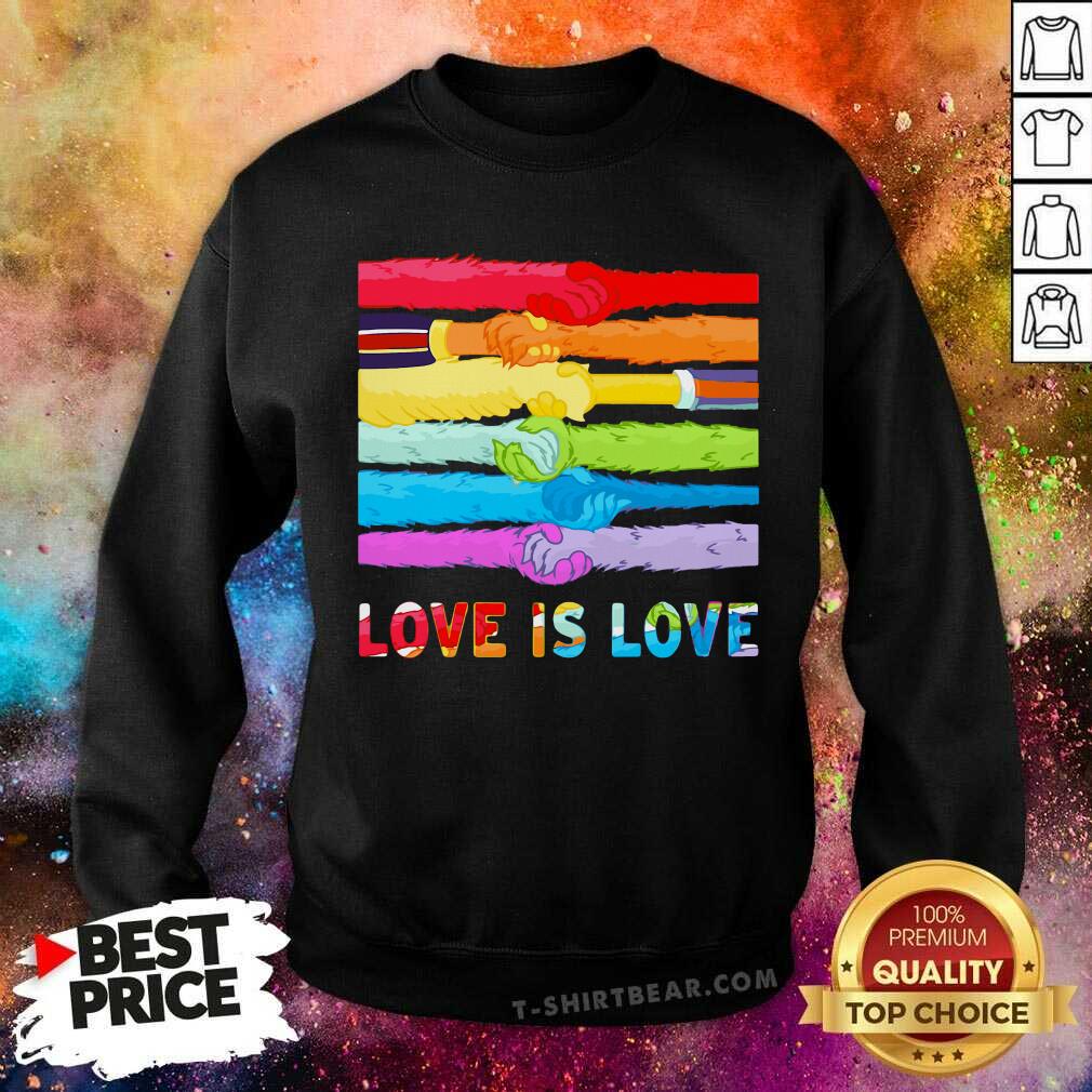 Love Is Love Color Hand Hold Shirt