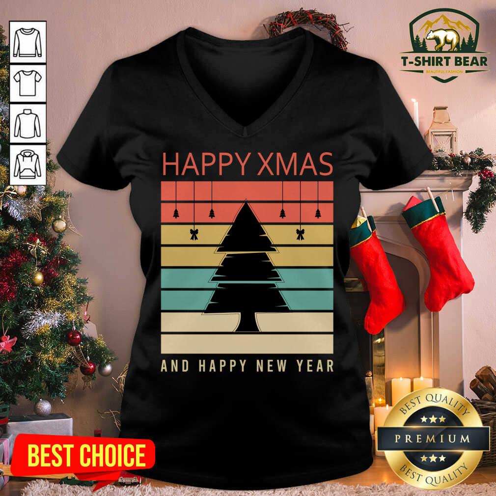 Lovely Happy Xmas And Happy New Year Christmas Tree Shirt
