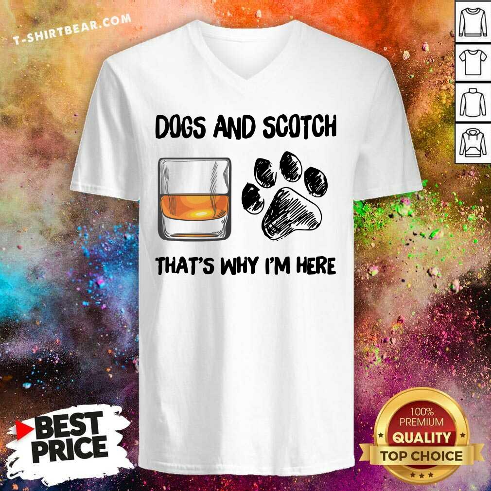 Lovely Scotch And Dog That Is I Am Here Shirt
