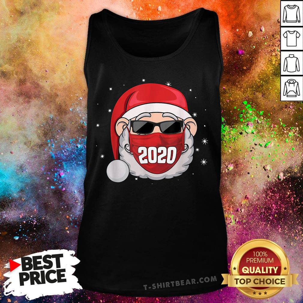 Top Santa With Face Mask Christmas 2020 Xmas Shirt