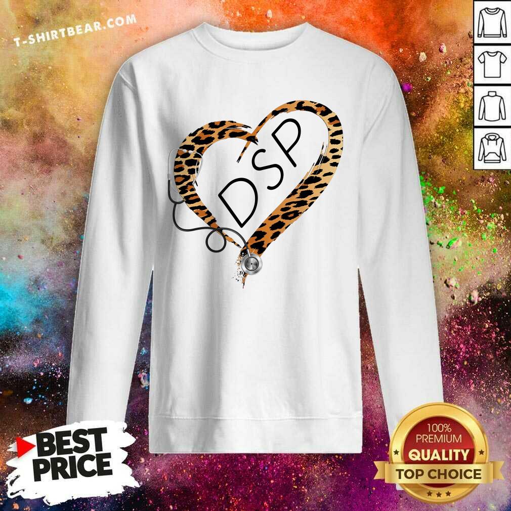Medical Stethoscope Love DSP Leopard Shirt