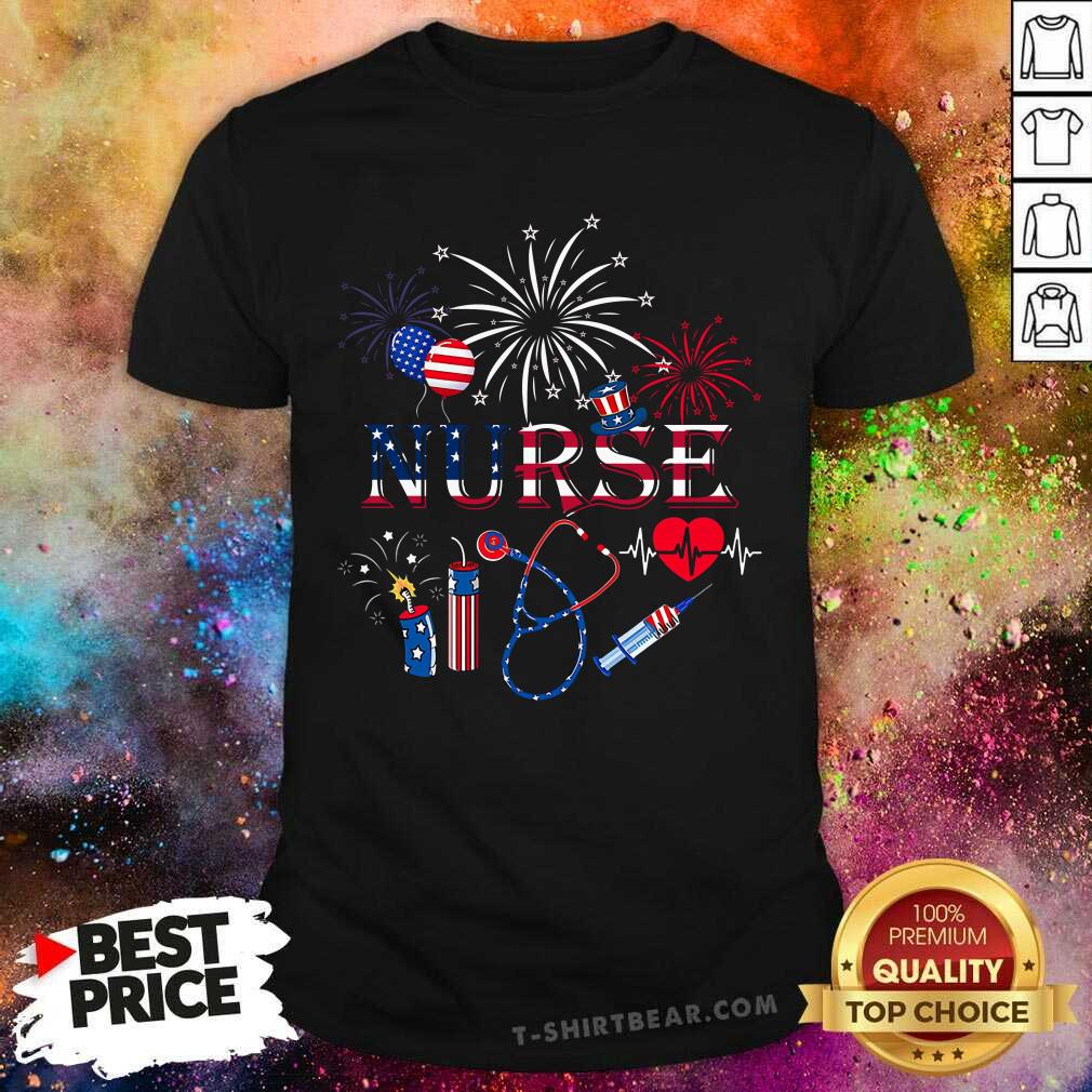 Medical Stethoscope Nurse 4th Of July Shirt