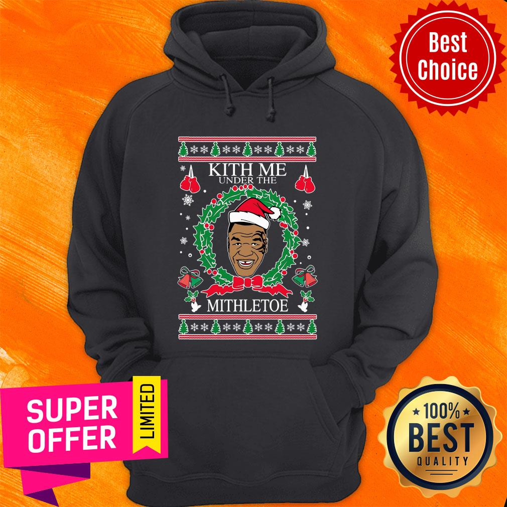 Mike Tyson Kith Me Under The Mithletoe Ugly Christmas Shirt