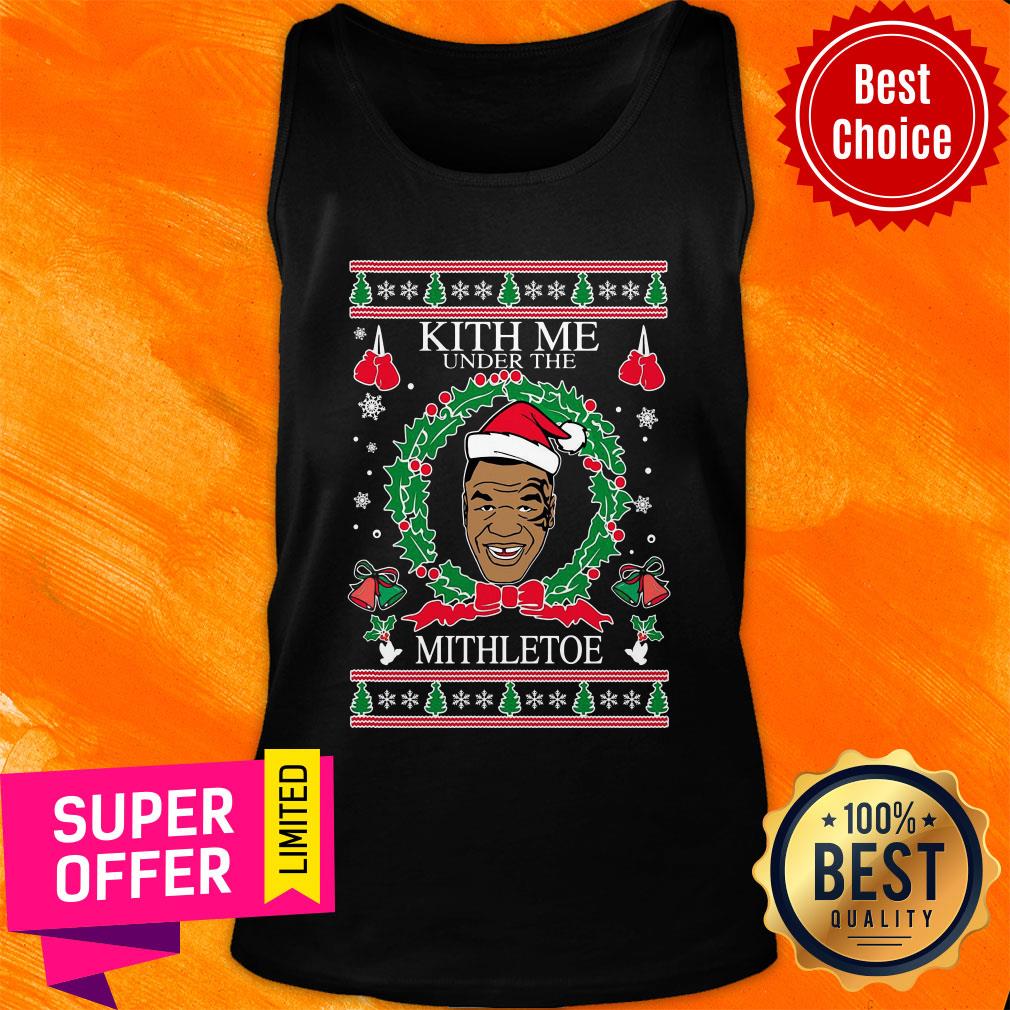 Mike Tyson Kith Me Under The Mithletoe Ugly Christmas Shirt