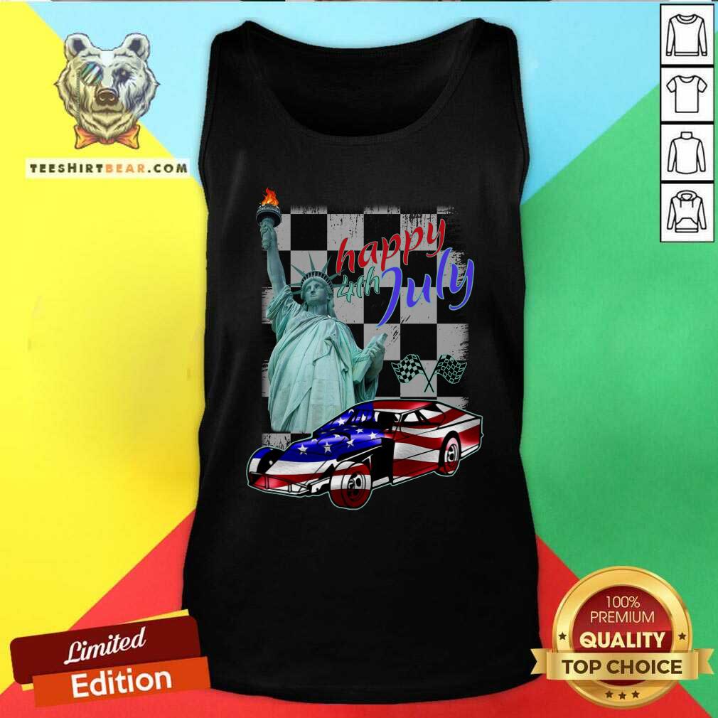 Modified Car Happy 4th Of July Racing Shirt