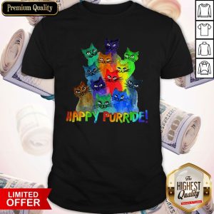Funny Cats Happy Purride Shirt