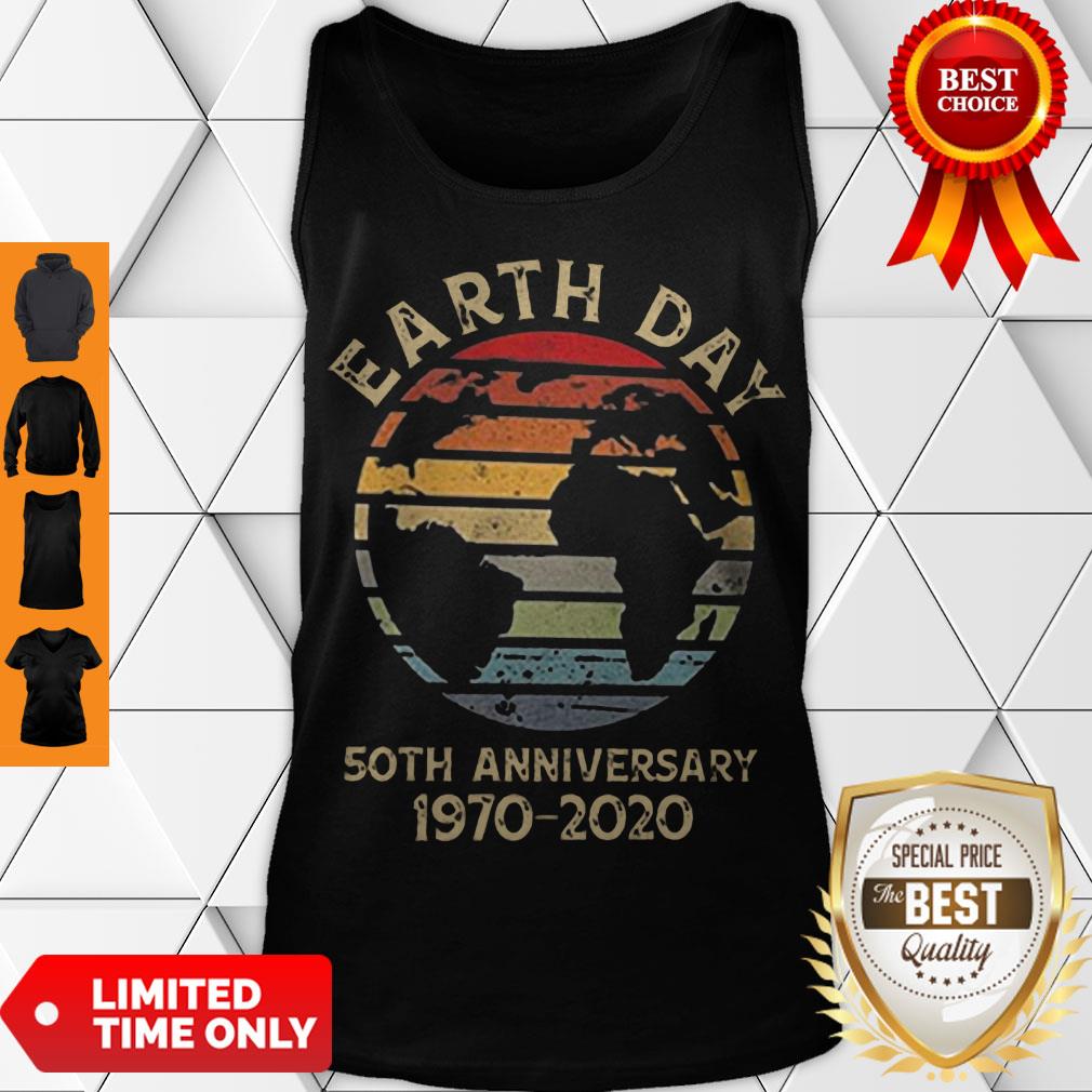 Nice Earth Day 50th Anniversary 1970 Retro Sunset 2020 Shirt