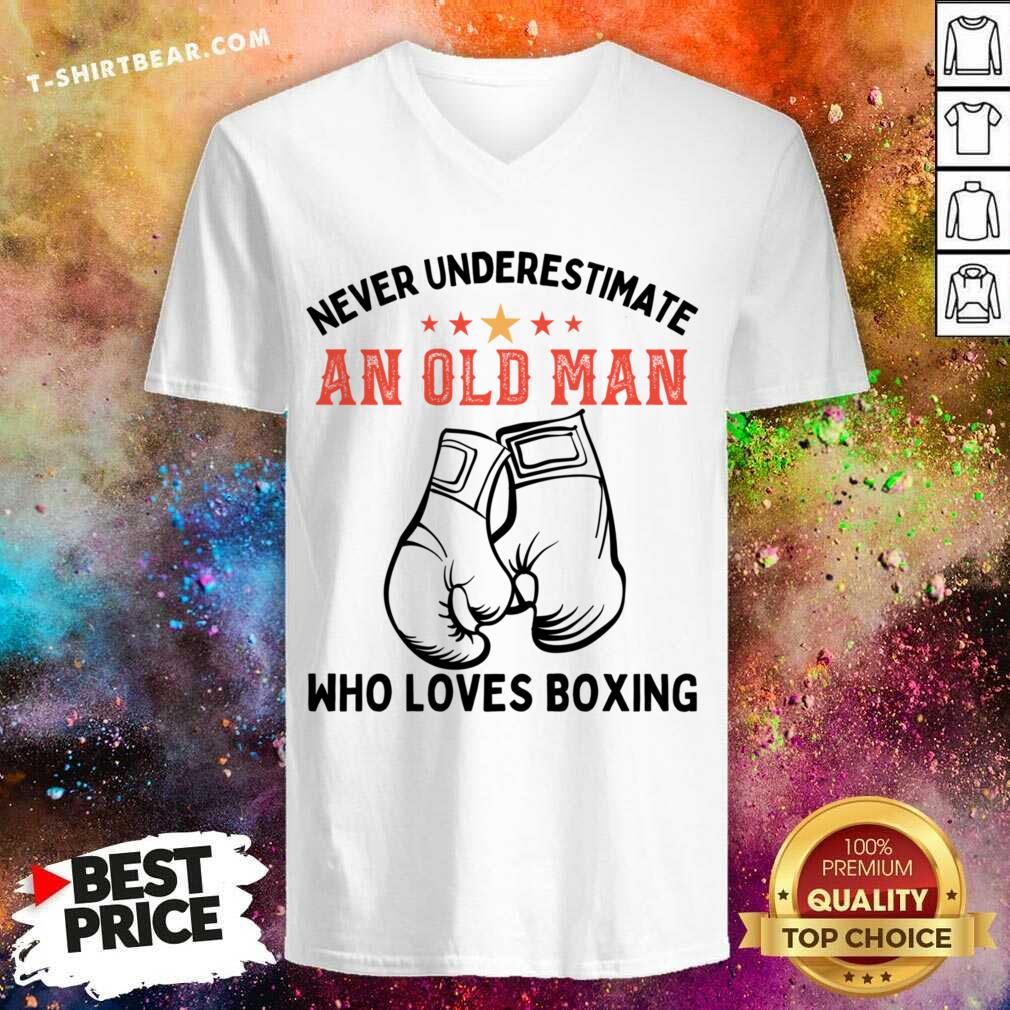 Never Underestimate An Old Man Who Loves Boxing Shirt