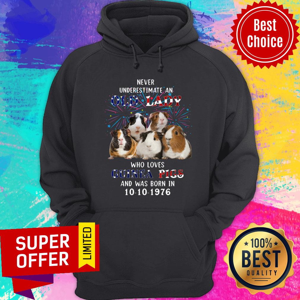 Never Underestimate Old Lady Loves Guinea Pigs Shirt
